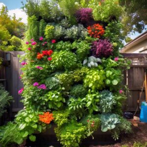 vertical garden looking its best