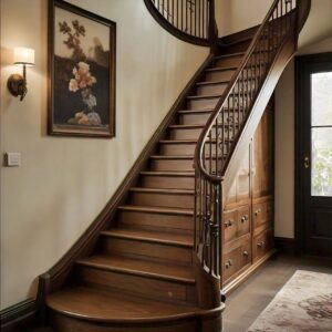 example of staircase storage