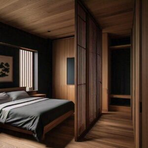 Moody Japanese Zen Bedroom