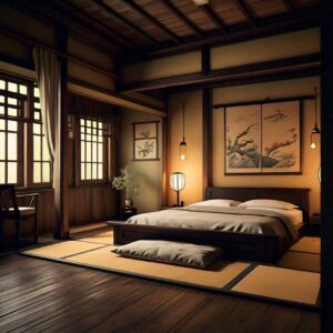 Japan-Inspired Country Bedroom