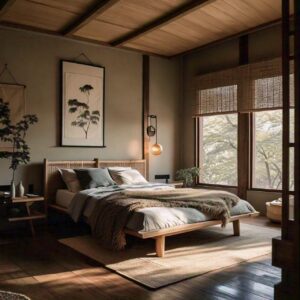 Japandi Bedroom Designs