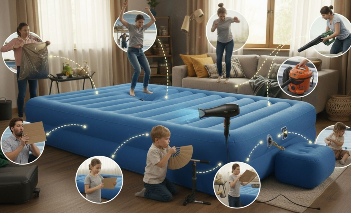 How To Inflate Air Mattress Without Pump
