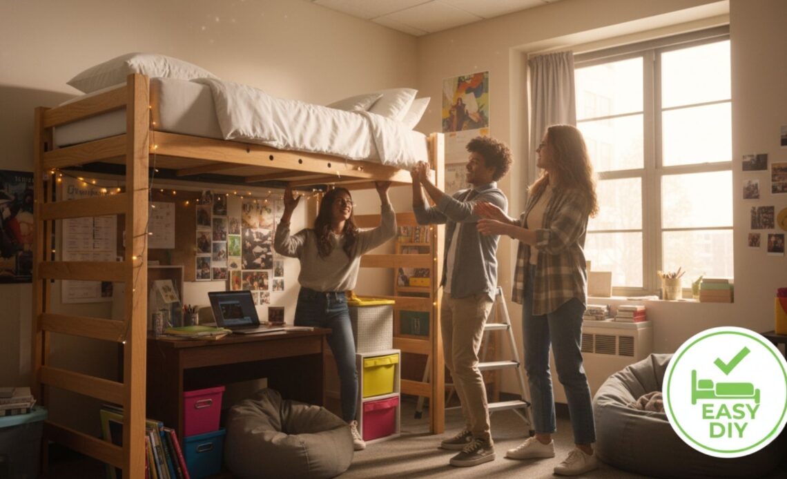 How To Loft A Dorm Bed?